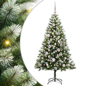 vidaXL &Aacute;rbol de Navidad Artificial Plegable con Nieve Esponjosa 150 cm