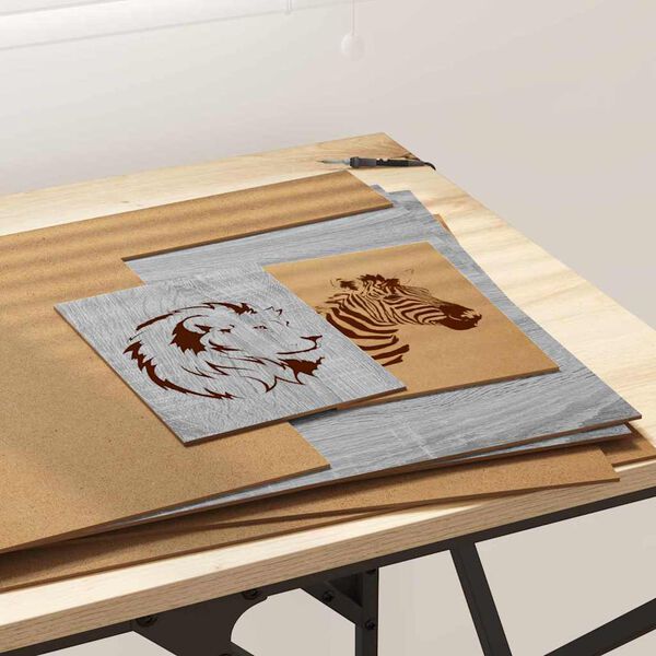 vidaXL Paneles Decorativos 50 pcs Gris Sonoma 40 x 60 x 0.27 cm