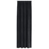 vidaXL Cortinas opacas 2 pcs Negro 140 x 260 cm Terciopelo