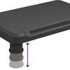 vidaXL Soporte para monitor negro 38x24x10,5 cm