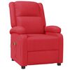 vidaXL Sillón de masaje de cuero sintético rojo