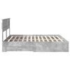 vidaXL Estructura de cama con cabecera Gris Concreto 180 x 200 cm