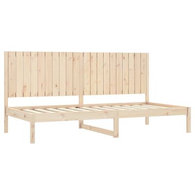vidaXL Sofá cama madera maciza de pino 90x200 cm