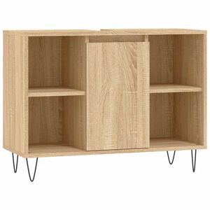 vidaXL Mueble de ba&ntilde;o madera de ingenier&iacute;a roble Sonoma 80x33x60 cm