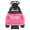 vidaXL Coche correpasillos Fiat 500 rosa