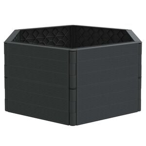 vidaXL Jardinera PP gris antracita