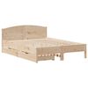 vidaXL Estructura de cama sin colch&oacute;n madera maciza de pino 160x200 cm