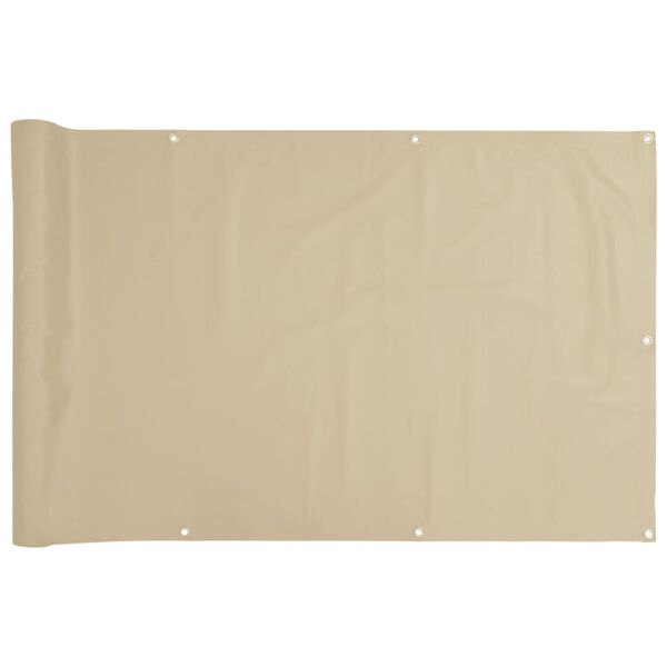 vidaXL Toldo para balc&oacute;n tela oxford beige 75x500 cm