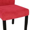 vidaXL Sillas de comedor 4 unidades terciopelo rojo vino tinto