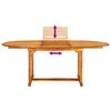vidaXL Juego comedor de jard&iacute;n 5 pzas madera maciza acacia y textileno