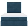 vidaXL Estructura de cama otomana colchones terciopelo azul oscuro