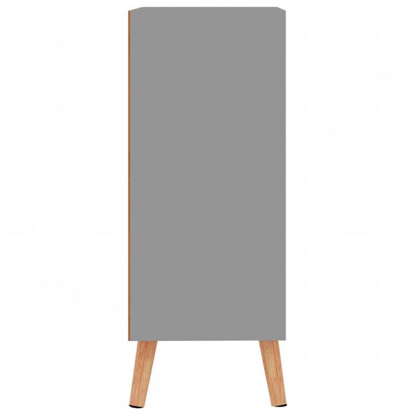 vidaXL Aparador de madera de ingeniería gris 60x30x72 cm