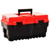 vidaXL Caja de herramientas de plástico rojo 462x256x242 mm