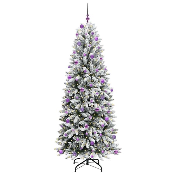 vidaXL &Aacute;rbol de Navidad artificial 240 cm PVC y Pl&aacute;stico y Acero y PE