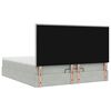 vidaXL Estructura cama otomana colchones terciopelo gris claro