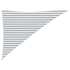 vidaXL Toldo Vela de Sombra Gris claro y blanco. 3 x 4 x 5 m