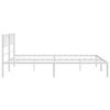 vidaXL Estructura cama sin colchón con cabecero metal blanco 193x203cm