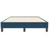 vidaXL Cama box spring sin colch&oacute;n terciopelo azul oscuro 120x210 cm