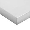 vidaXL Estantes de pared 2 uds acero inoxidable plateado 100x40x3 cm