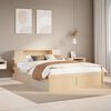 vidaXL Estructura de cama sin colch&oacute;n madera maciza de pino 140x190 cm