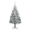 vidaXL Árbol de Navidad artificial Verde 180 cm PVC y Acero y Plástico