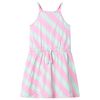vidaXL Vestido infantil sin mangas con cord&oacute;n rosa 116