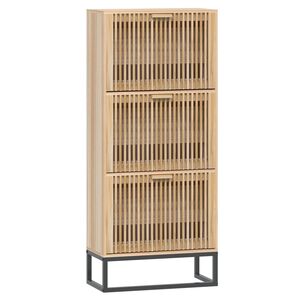 vidaXL Mueble zapatero madera contrachapada 52x25x120 cm