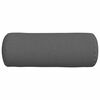 vidaXL Cojines Bolster 2 pcs Gris oscuro Ø 25 x 70 cm tela