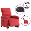 vidaXL Sill&oacute;n de majaje elevable el&eacute;ctrico cuero artificial rojo