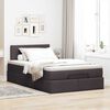 vidaXL Cama otomana con colch&oacute;n marr&oacute;n oscuro 120x200 cm tela