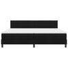 vidaXL Cama tipo Box Spring con colch&oacute;n Negro 200 x 200 cm tela