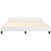 vidaXL Estructura de cama con cabecero sin colchón blanco 160x200 cm