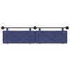 vidaXL Cabecera Colgante Azul Polic&iacute;a 210 x 55 x 5 cm Terciopelo