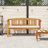 vidaXL Banco de Rosa Natural 157 x 46 x 82,5 cm