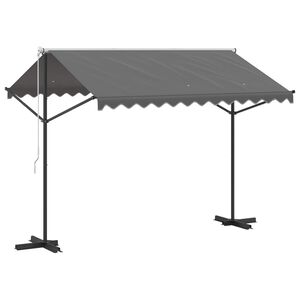 vidaXL Toldo independiente Gris 3 x 3 m Poli&eacute;ster