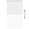 vidaXL Estor Enrollable Opaco Blanco 130x210 cm Tela Ancho 126,6 cm