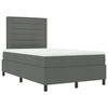 vidaXL Cama tipo Box Spring con colch&oacute;n Gris oscuro 120 x 190 cm tela