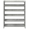 vidaXL Mueble zapatero madera contrachapada gris hormig&oacute;n 80x25x100 cm