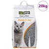 vidaXL Arena para gatos con fragancia a talco para beb&eacute;s Bentonita 20L