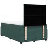 vidaXL Cama box spring con colch&oacute;n terciopelo verde oscuro 120x200 cm