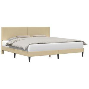 vidaXL Estructura de cama Verde Claro Gris 180 x 200 cm Tela de Pana