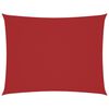 vidaXL Toldo de vela rectangular tela Oxford rojo 2x3,5 m
