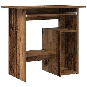 vidaXL Escritorio madera de ingenier&iacute;a madera envejecida 80x45x74 cm