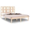 vidaXL Estructura de cama sin colch&oacute;n madera de pino maciza 120x200 cm