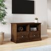 vidaXL Mueble para TV madera contrachapada marr&oacute;n roble 80x35x50 cm