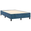 vidaXL Cama box spring con colch&oacute;n terciopelo azul oscuro 120x200 cm