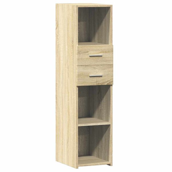 vidaXL Aparador alto madera de ingenier&iacute;a roble Sonoma 30x42,5x124 cm