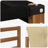 vidaXL Conjunto de sof&aacute;s de exterior con coj&iacute;n 8 pcs Natural y Beige