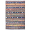 vidaXL Alfombra de PP azul y naranja 160x230 cm