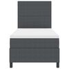 vidaXL Cama tipo Box Spring Gris oscuro y blanco 203 x 80 x 128 cm